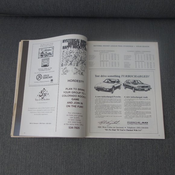 GOAL National Hockey League Magazine Islanders Rockies December 4 1980 Pogram - Picture 9 of 15